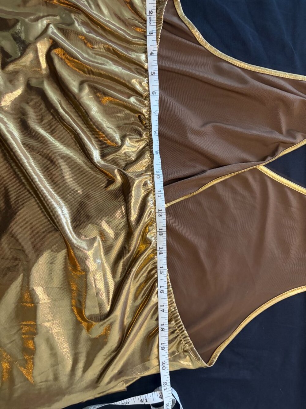 "Golden Hour" Outfit | Metallic Gold Halter Mini Dress + Bangles + Rings | 22 - Picture 4 of 12